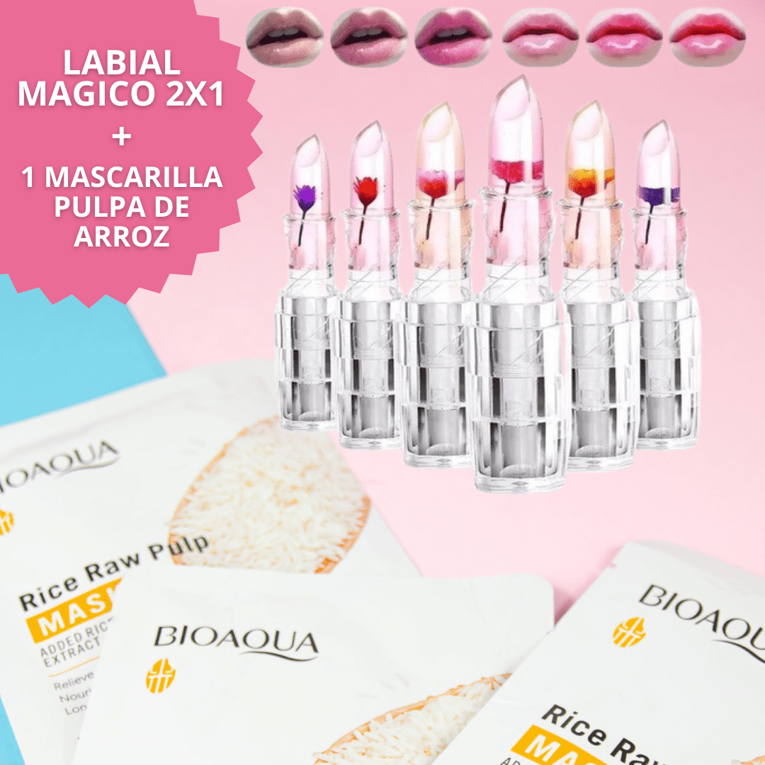 RADIANT LIPS® (Labial Mágico 2x1) + Mascarilla Bioaqua 🤩 Envio Gratis + Pago Contra Entrega🚚