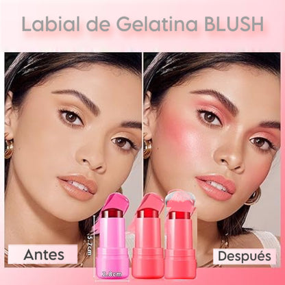 Labial,Rubor y sobra de Gelatina - BLUSH