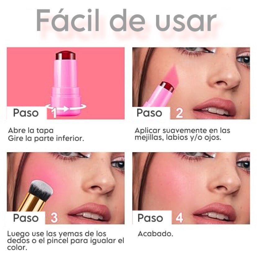 Labial,Rubor y sobra de Gelatina - BLUSH