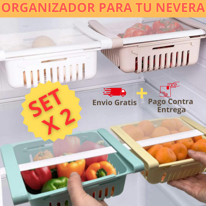 Organizador de Nevera SET X2 🤩 Envió Gratis + Pago Contra Entrega🚚