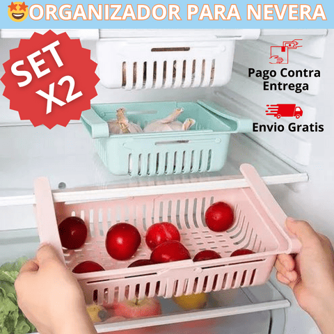 Organizador de Nevera SET X2 🤩 Envió Gratis + Pago Contra Entrega🚚